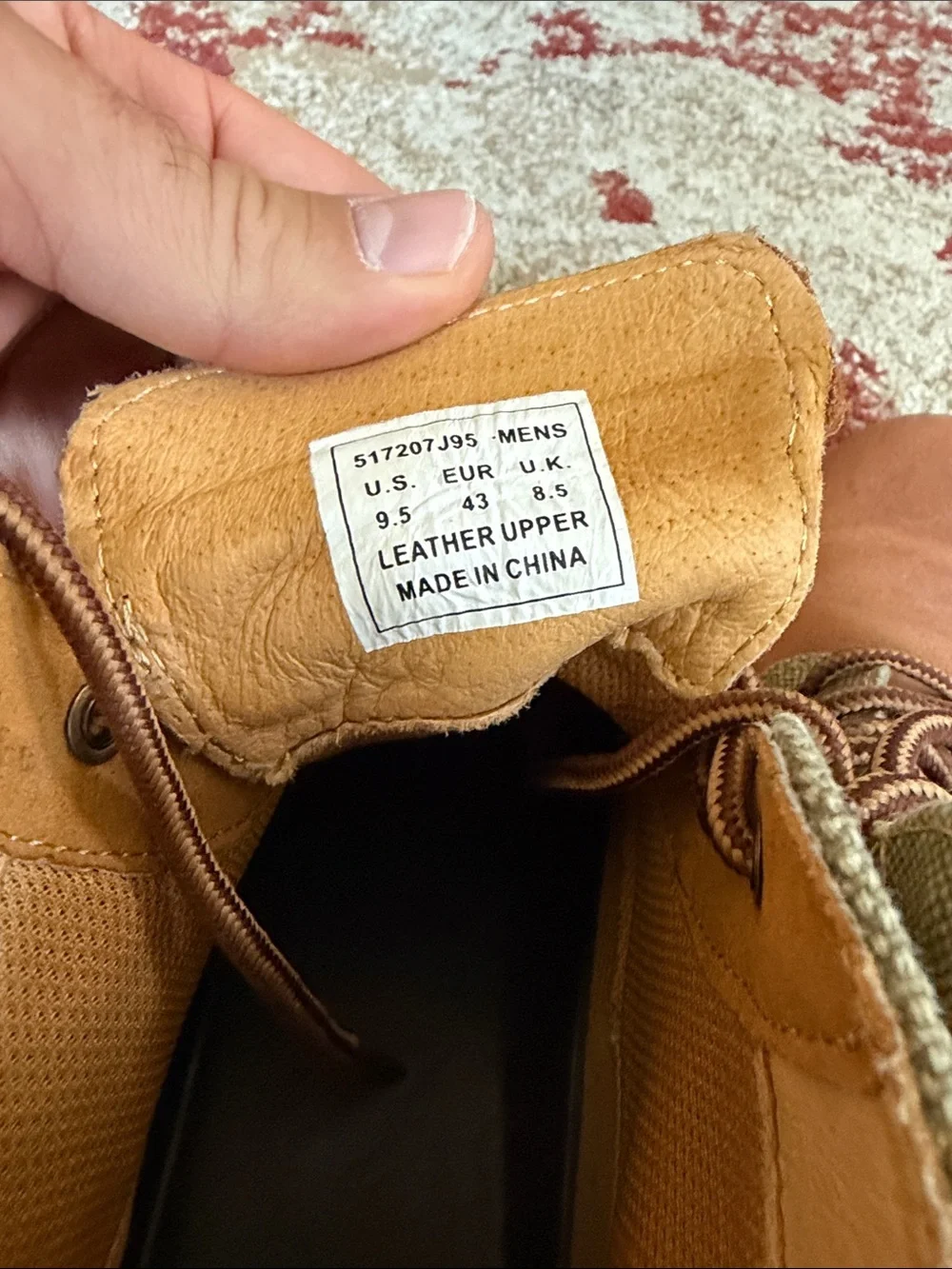 Levi's Men's Tan Leather & Olive Green Canvas Chukka Boots
